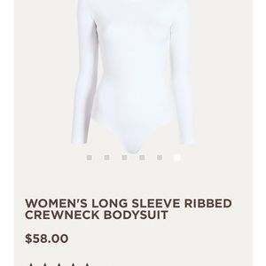 Nuuds White Ribbed Bodysuit